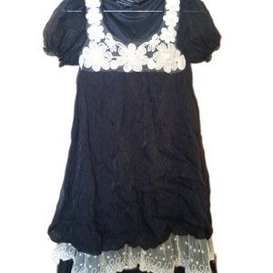 OOAK Black Lace Babydoll Dress